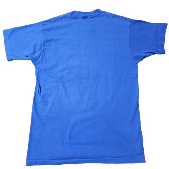 Vintage Disney Mickey Mouse Flower Power Short Sleeves Blue‎ T-shirt Sz Large - Picture 5 of 10